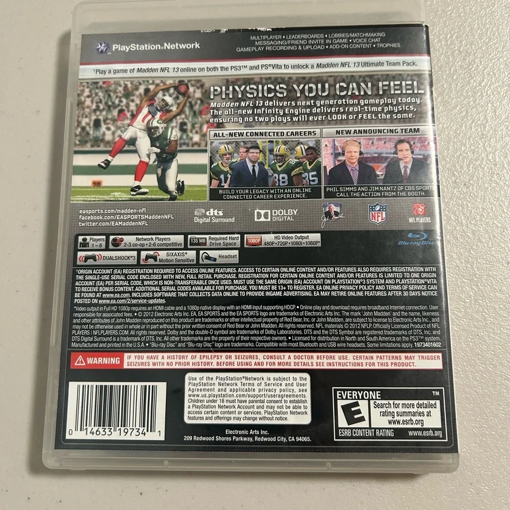 Sony scratches has madden