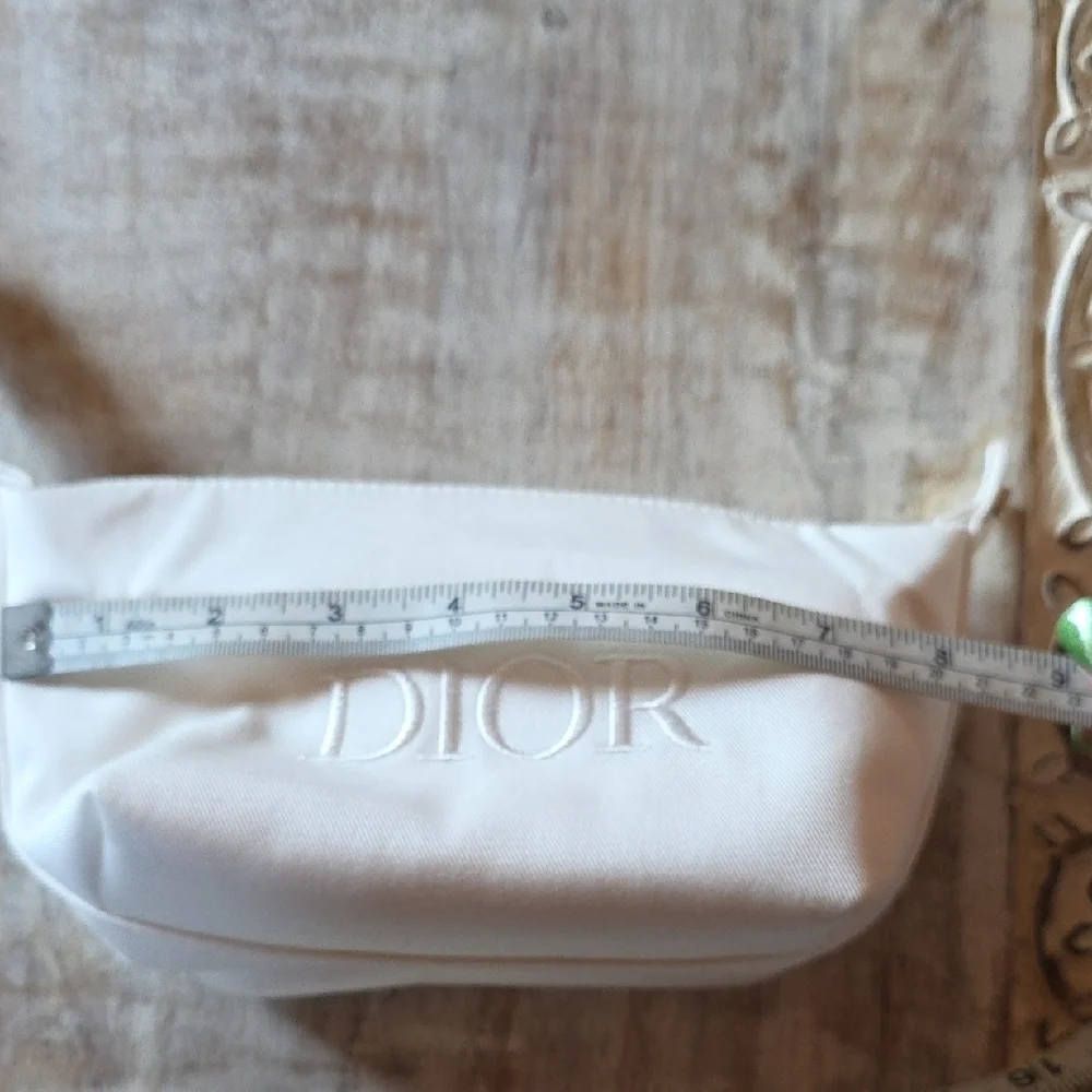 Christian Dior Cosmetic Bag / Beauty Pouch – White