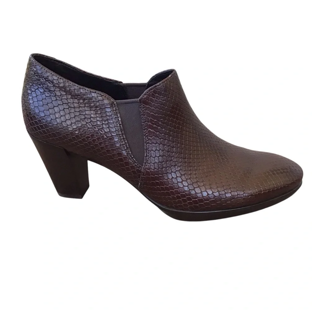 Ecco heel leather