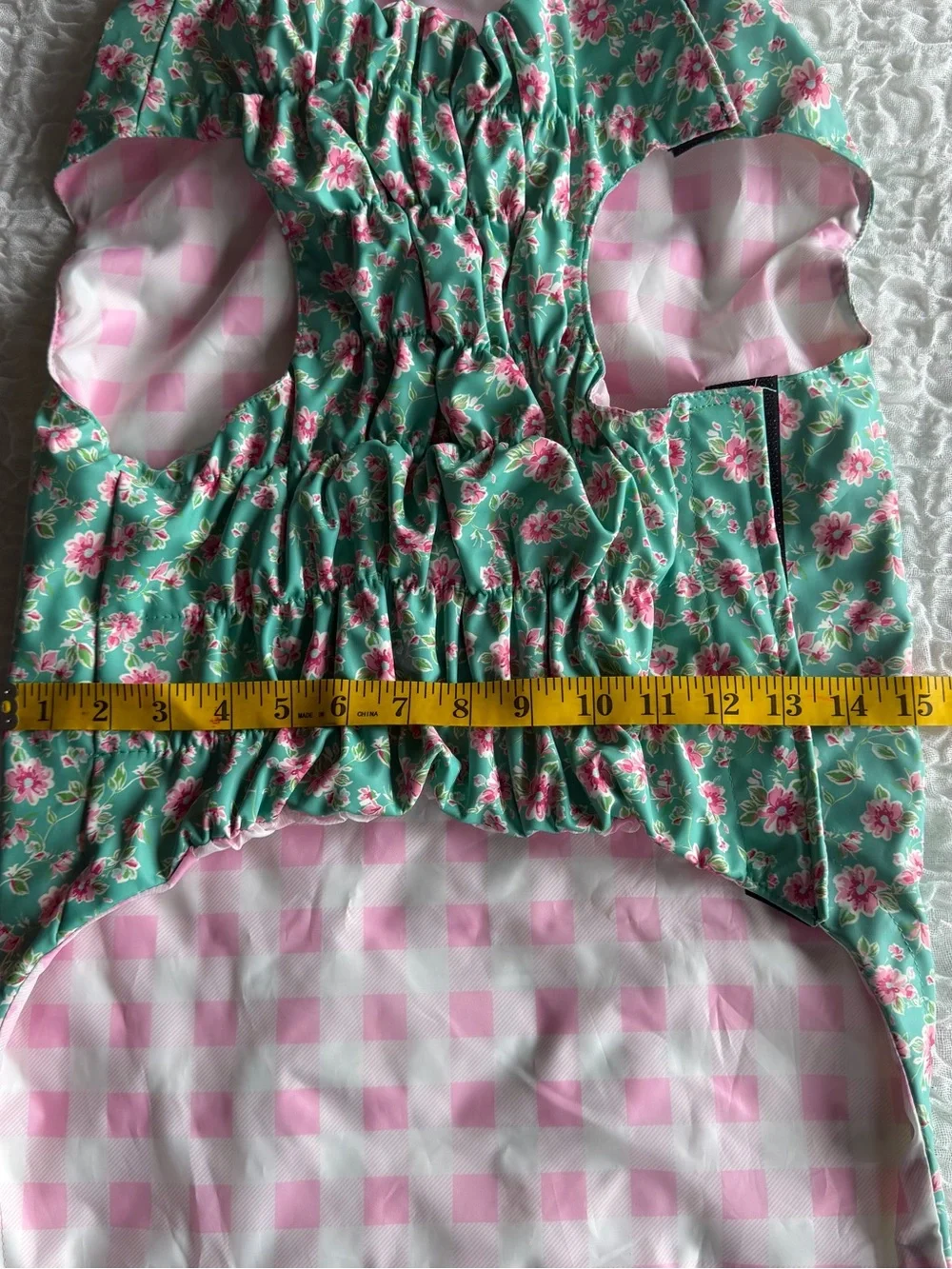 Worthy Dog London Floral Watercolor Hooded Dog Raincoat XXL