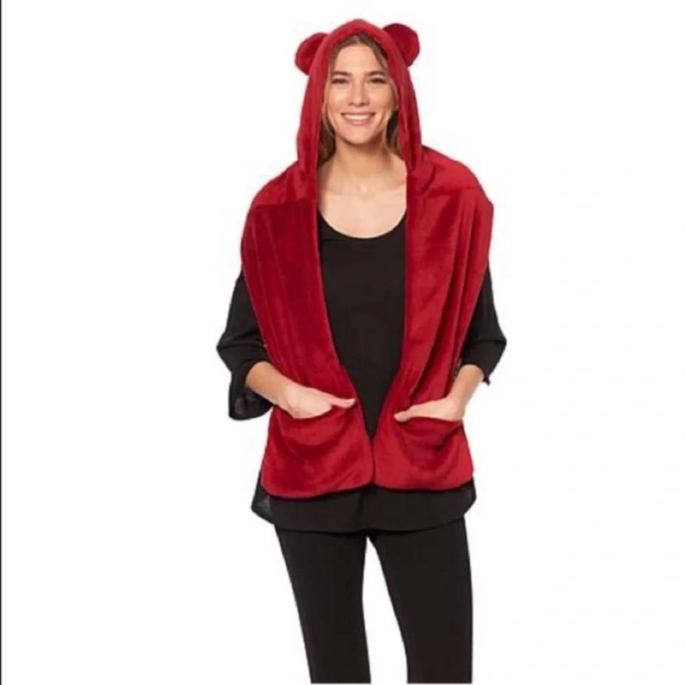 Soft &‎ Cozy Animal Hooded Scarf NIB