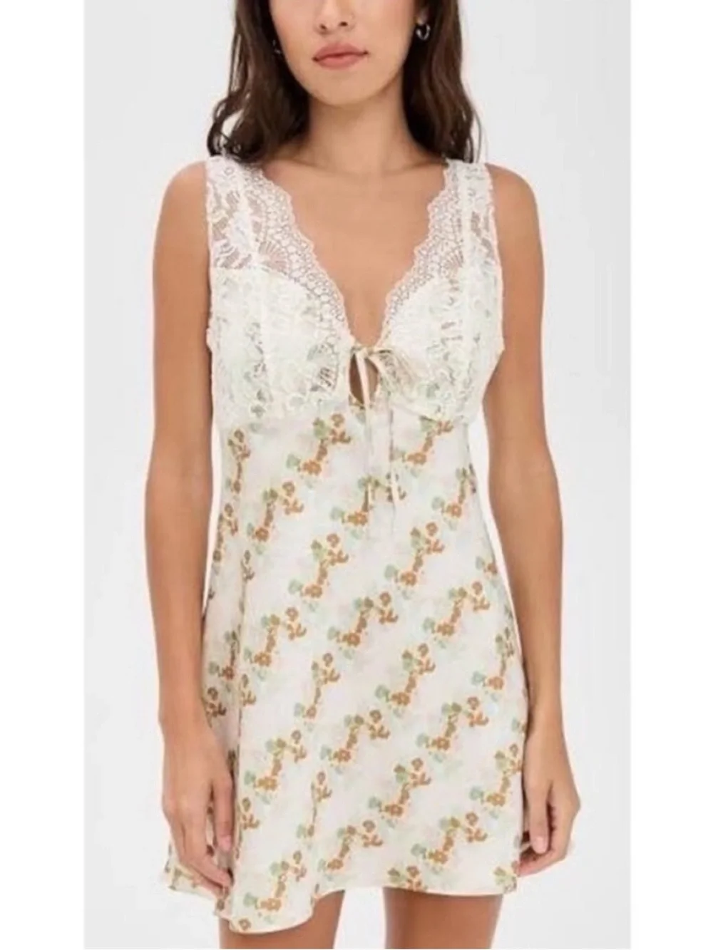 FREE PEOPLE Countryside Floral Lace Slip Dress