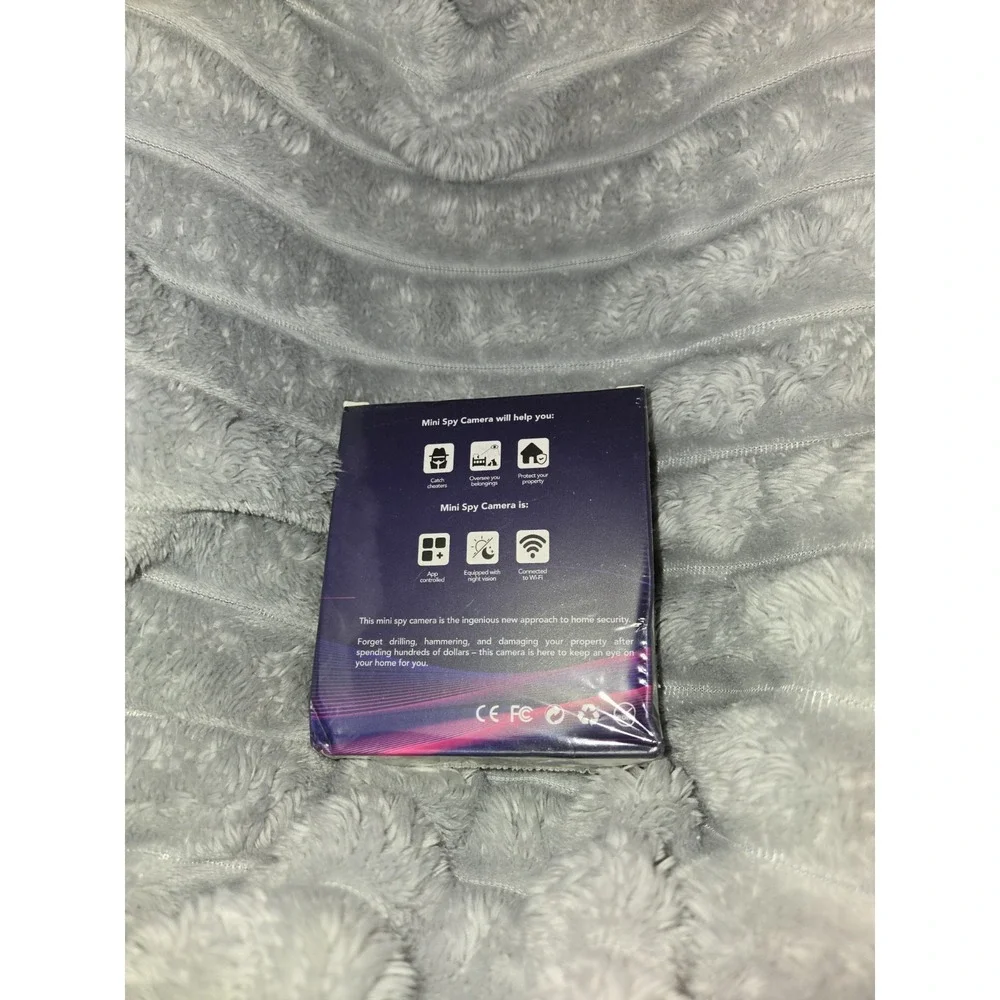 Mini Camera Wi-Fi Night Vision HD Discreet Magnetic Stand Black NEW IN BOX