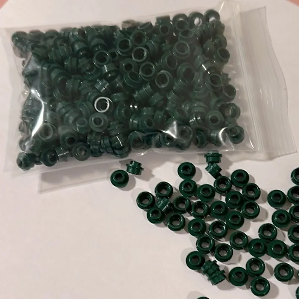 LEGO 28626 Drk green 1x1 round w/open hole stud 1 oz ounce over 300 pieces