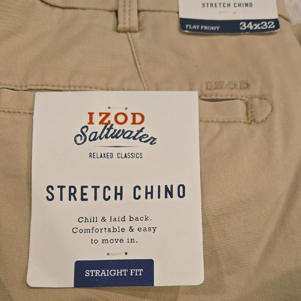 Izod Men's Khaki Chinos