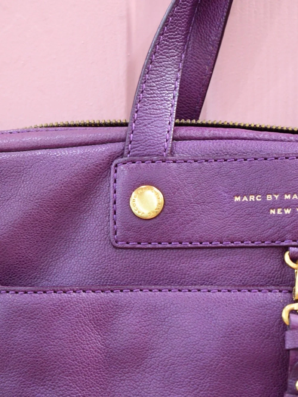 Marc By Marc Jacobs structured purple