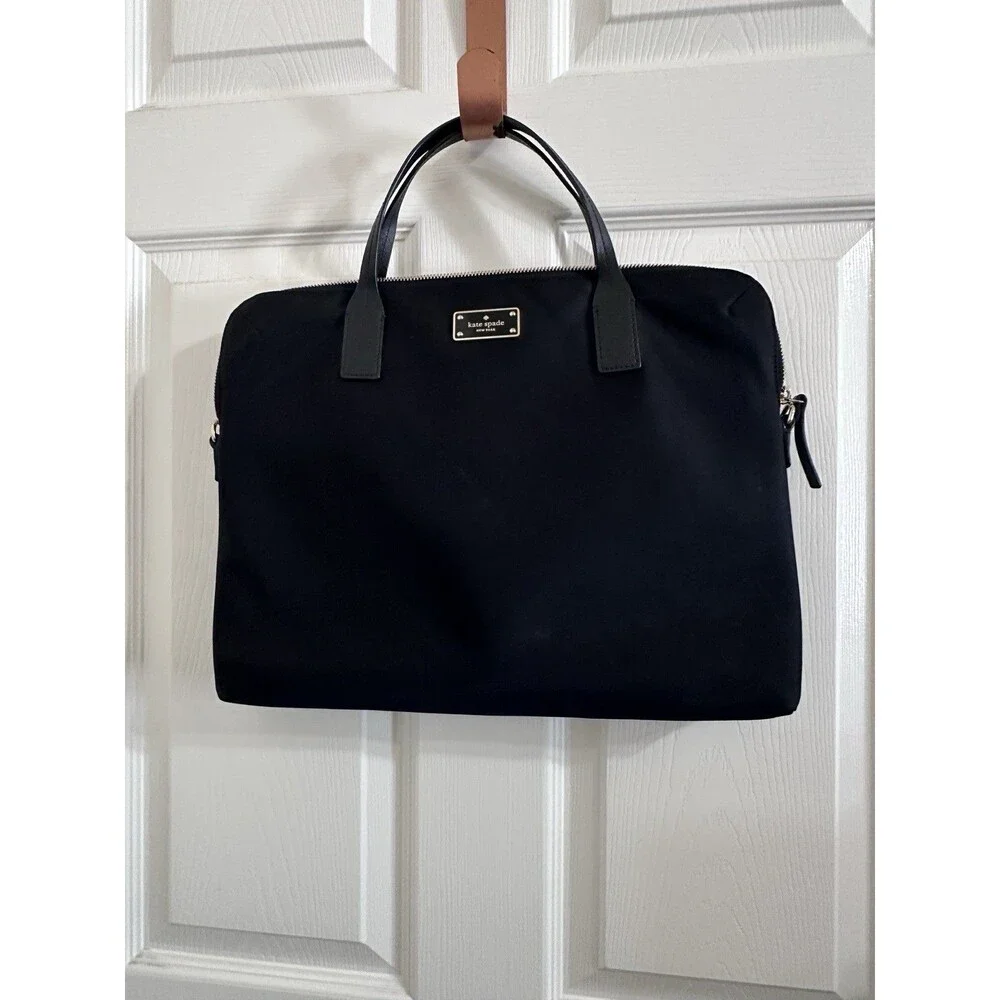 Kate Spade New York Black Nylon Briefcase for 15