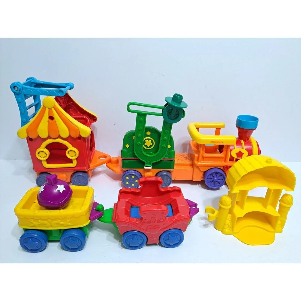 Fisher Price Little People Circus Train Musical Motorized Carnival Tent Set Lot