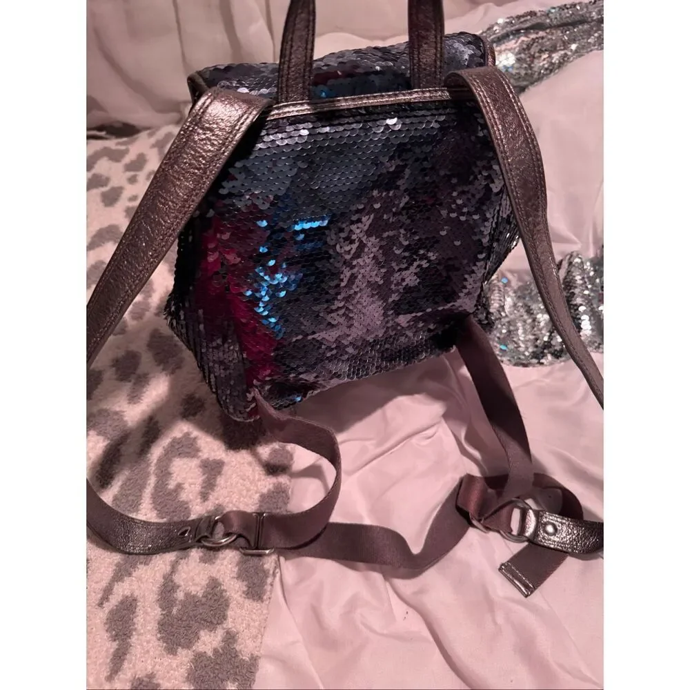 Coach vintage spotlight blue sequin Backpack minibag shoulder bag Y2K VTG
