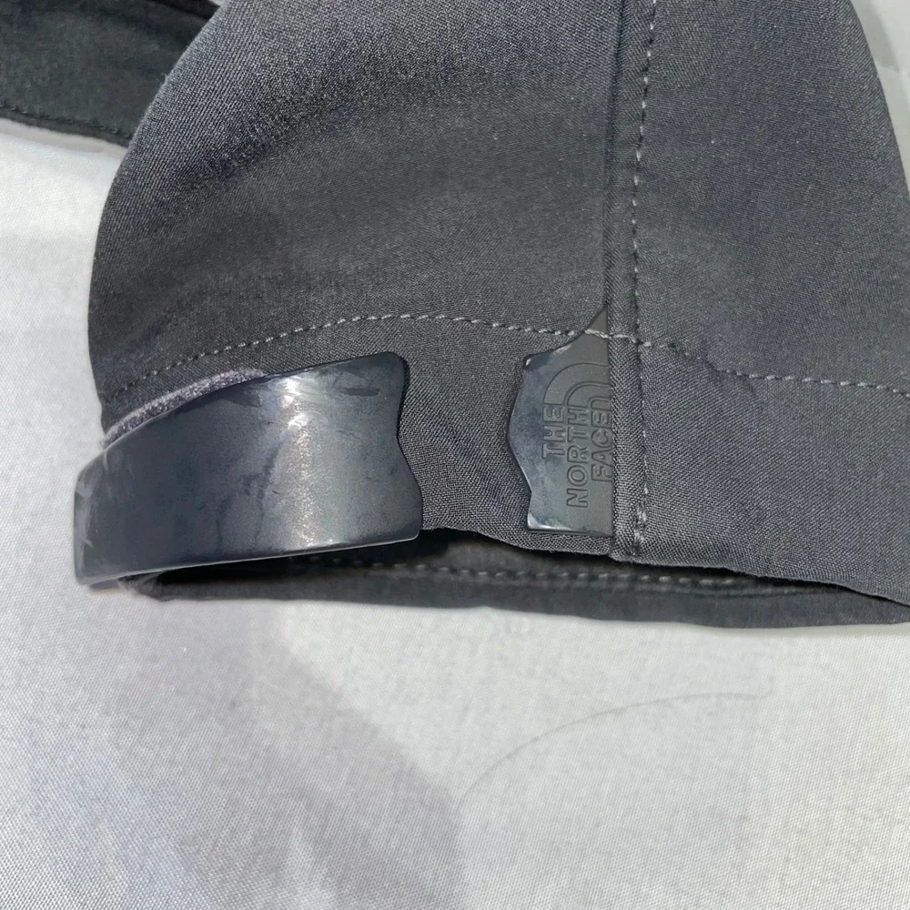 The North Face Apex Bionic Softshell Jacket Mens Small Grey Charcoal AMVY T183