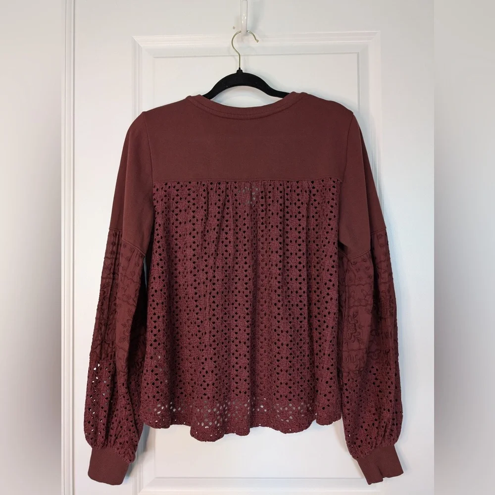 Anthropologie womens maroon