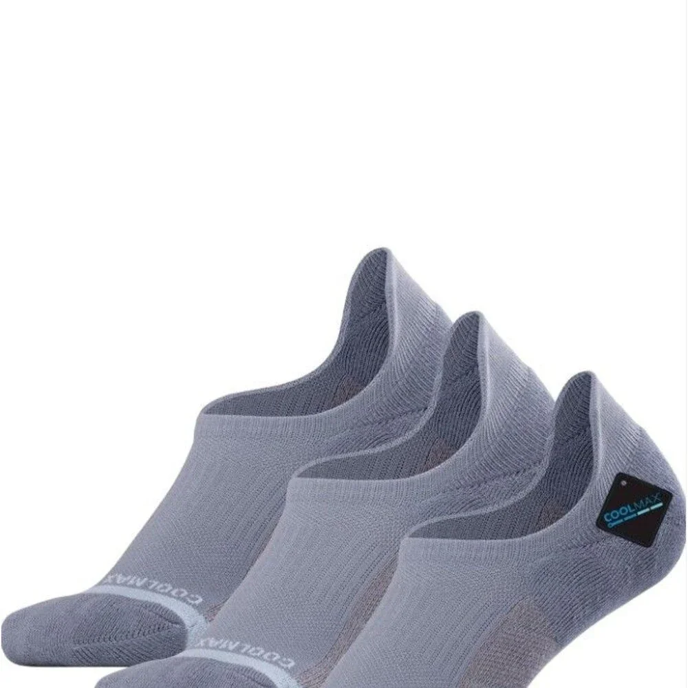 BRISIRA Coolmax Bamboo Viscose Compression Running Socks 3 Pairs Ankle Low Cut M