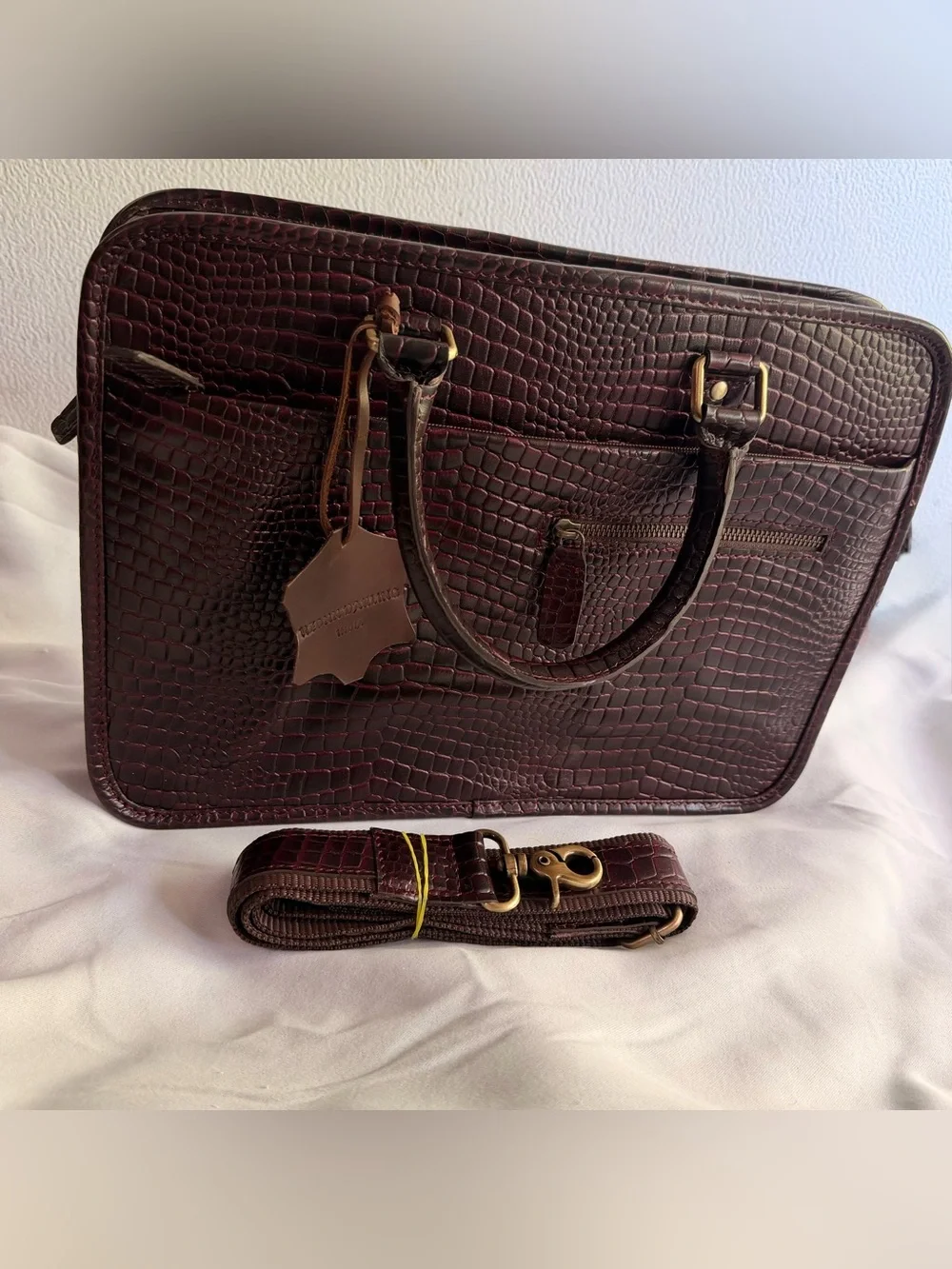REONN DARLING Laptop Genuine Leather Bag 15 Inch Briefcase for Men | NEW