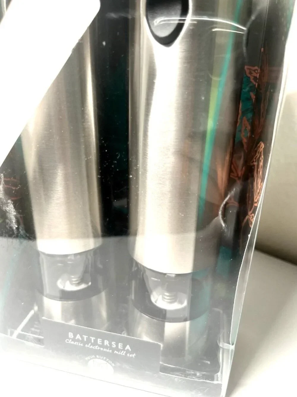 Cole & Mason Battersea Electric Salt & Pepper Mill Set Stainless Steel