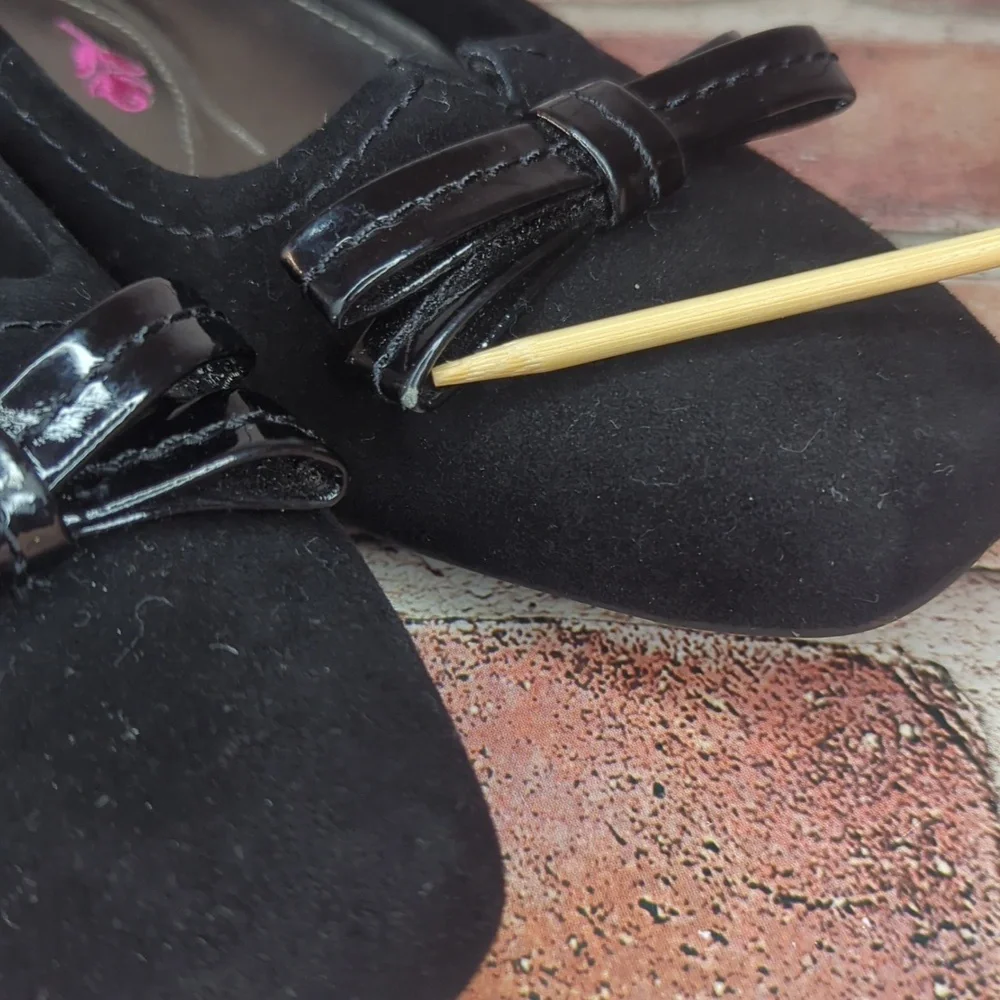 The Tulane Black Suede Super Slim Size 8.5 Narrow Foot by‎ Ros Hommerson