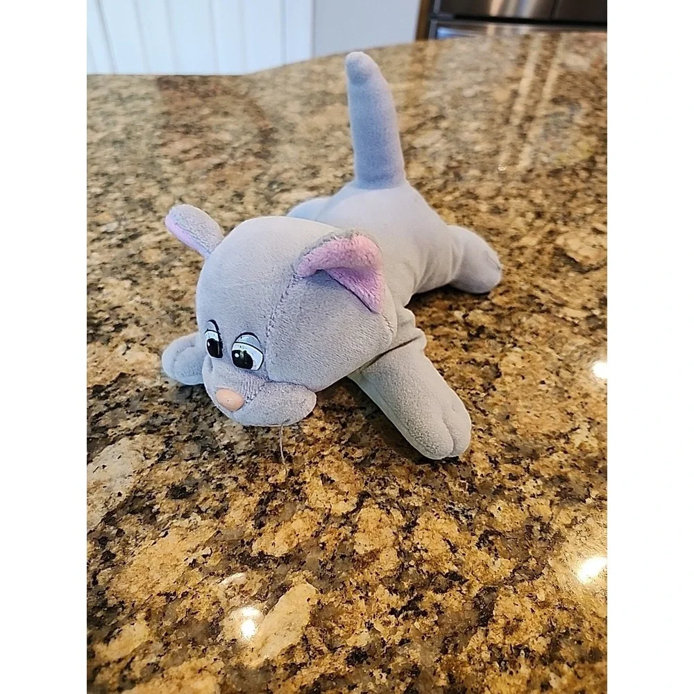 Vintage Tonka Pound Purries Plush Lot Gray Cat Laying‎ Vintage