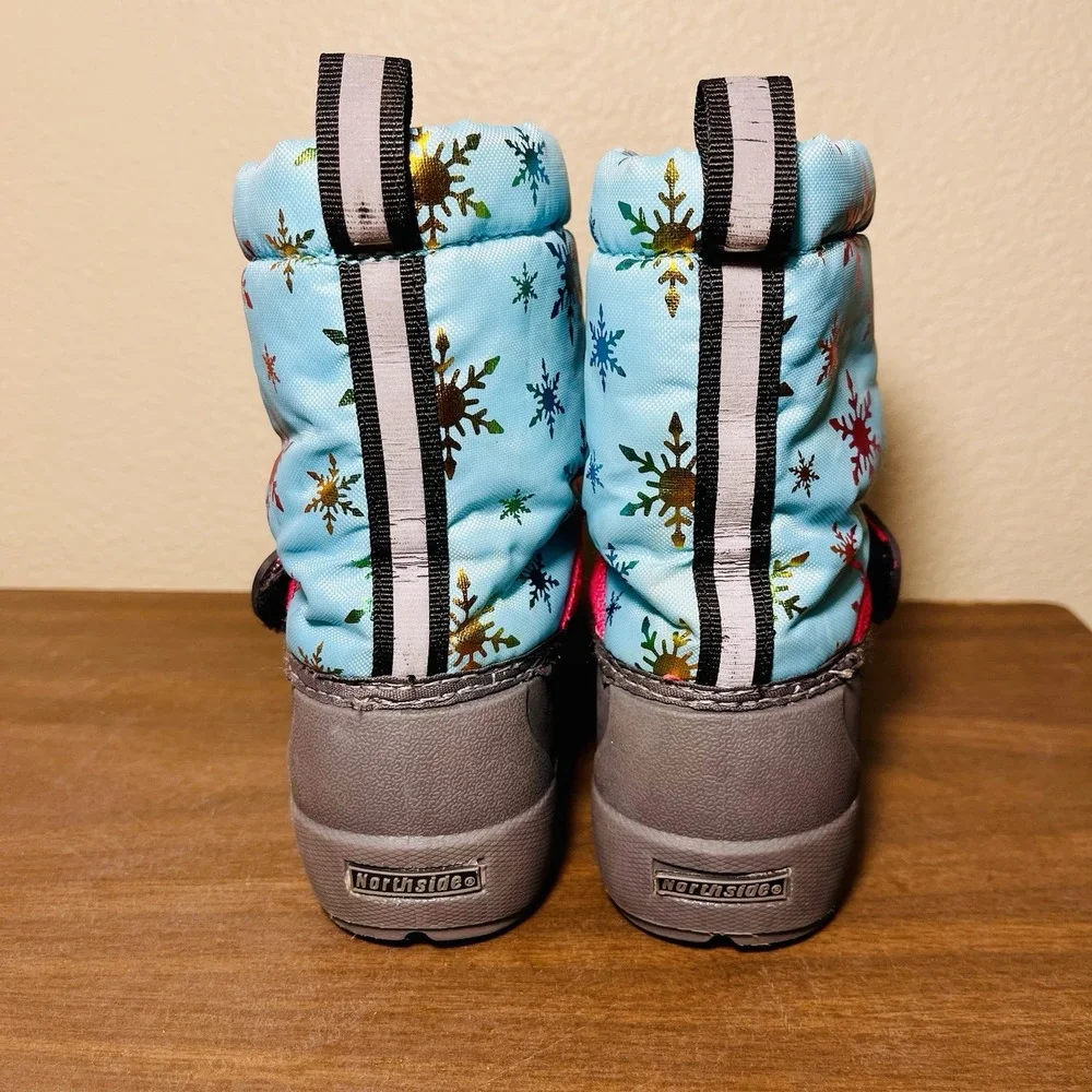 Northside Toddler's Frosty Insulated Snow Winter Boots‎ Blue Multi Size 7