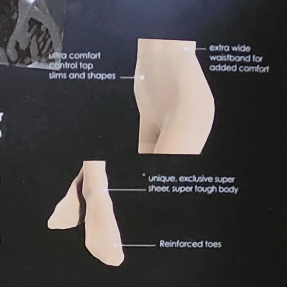 Nicole Miller Pantyhose Size AB in Black