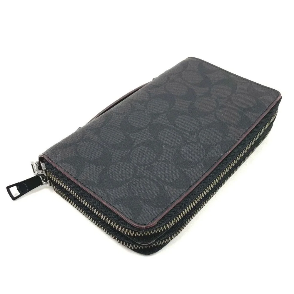 Coach double zip