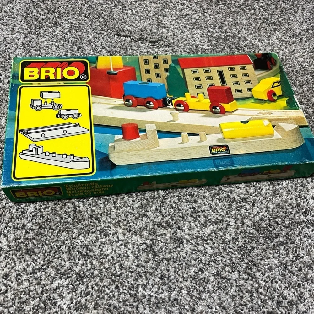 BRIO Sea Transport 31405/28 Wooden Sweden 1980’s In Box Rare Vintage