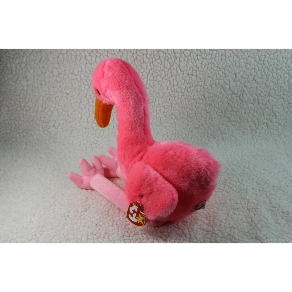 FLAMINGO PINK TY Beanie Baby Buddy PINKY the Stuffed Toy Plush NWT PLUSH‎