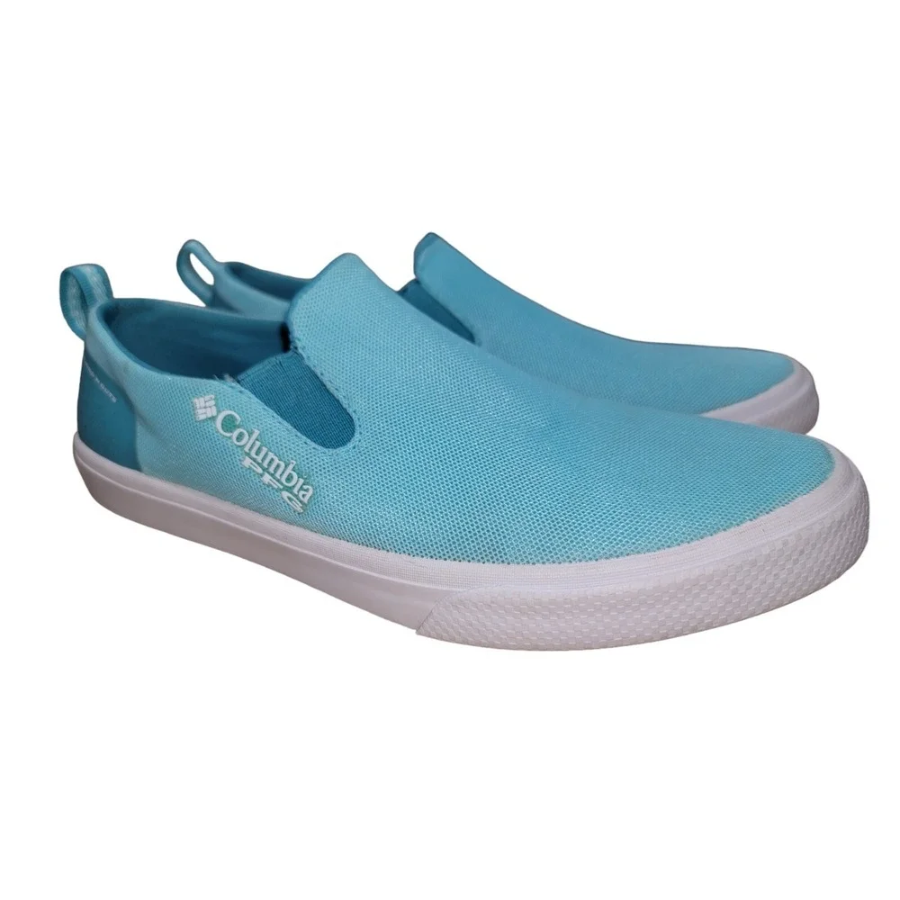 Columbia PFG Dorado Women's Sz 9 Blue Boat Shoes Outdoors Fishing Slip On