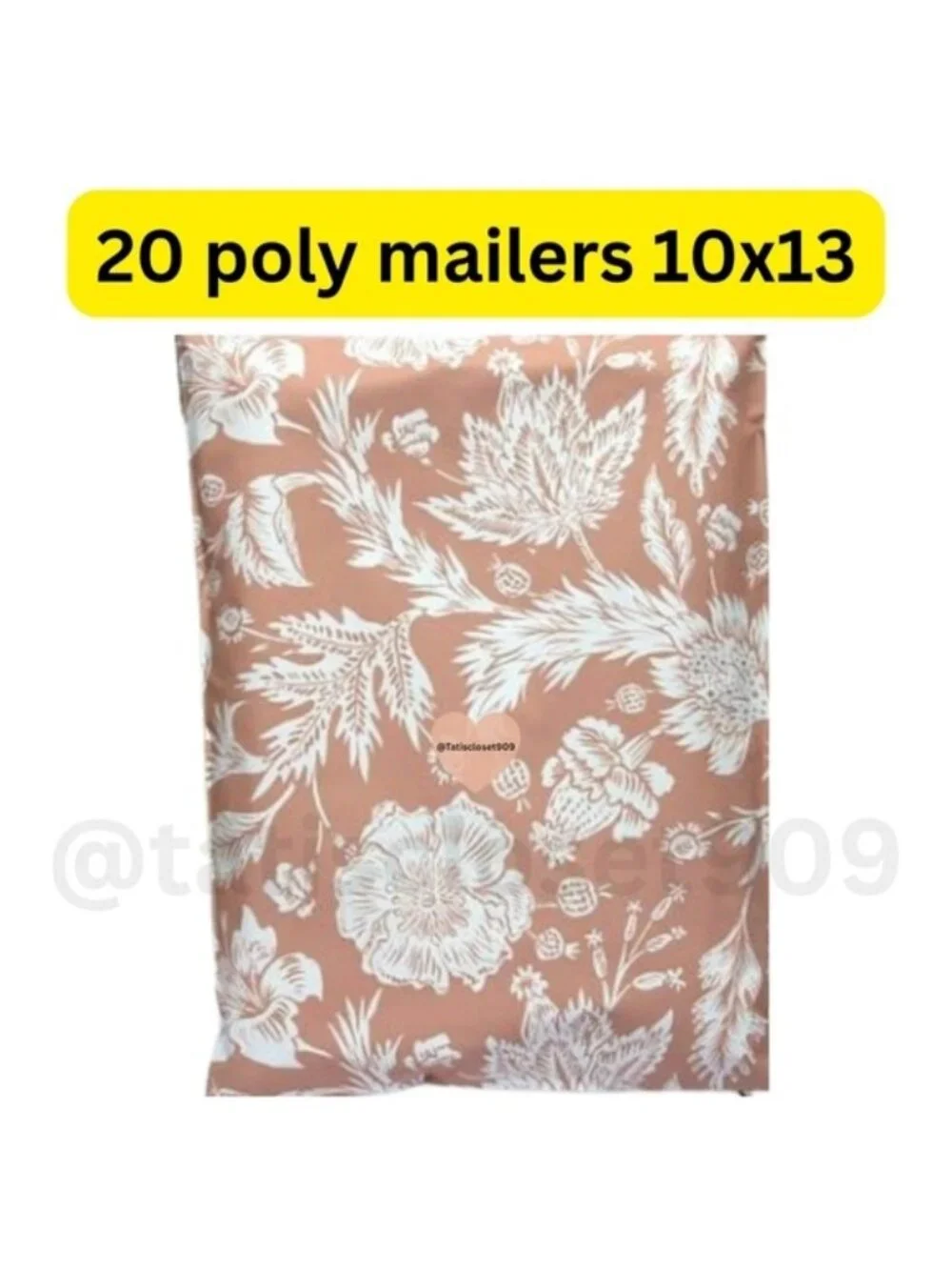 20 Terracotta poly mailers shipping bags size 10x13