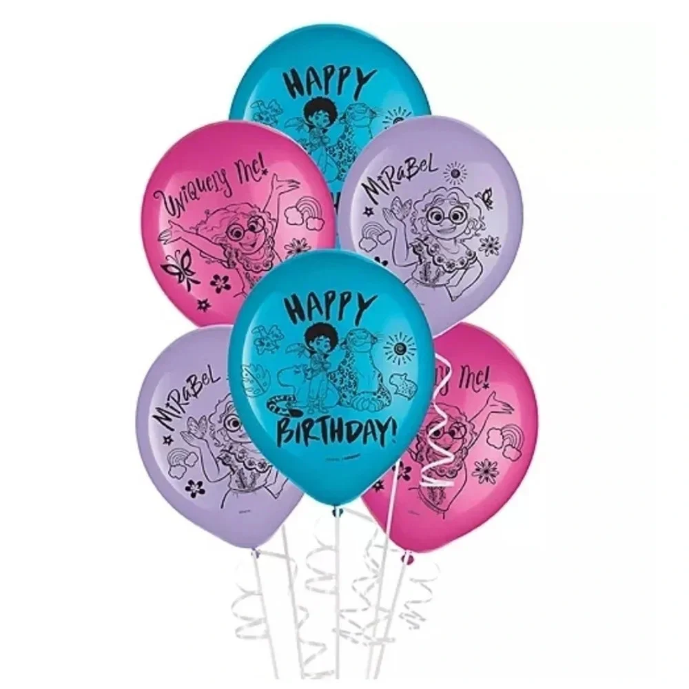Encanto Birthday Latex Balloons 12in, 6ct Birthday Party Decoration