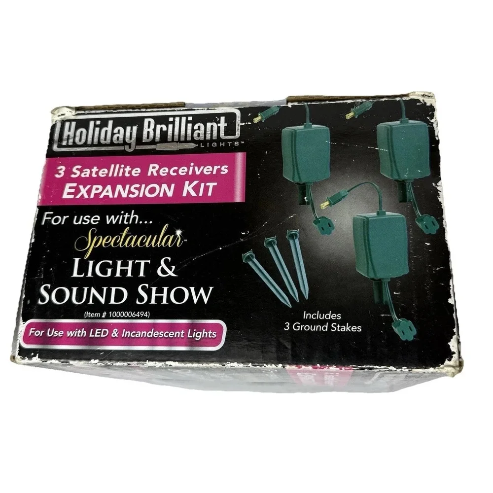 Holiday Brilliant Spectacular Light & Sound Show 3 Plug Expansion Kit TY-S-2400
