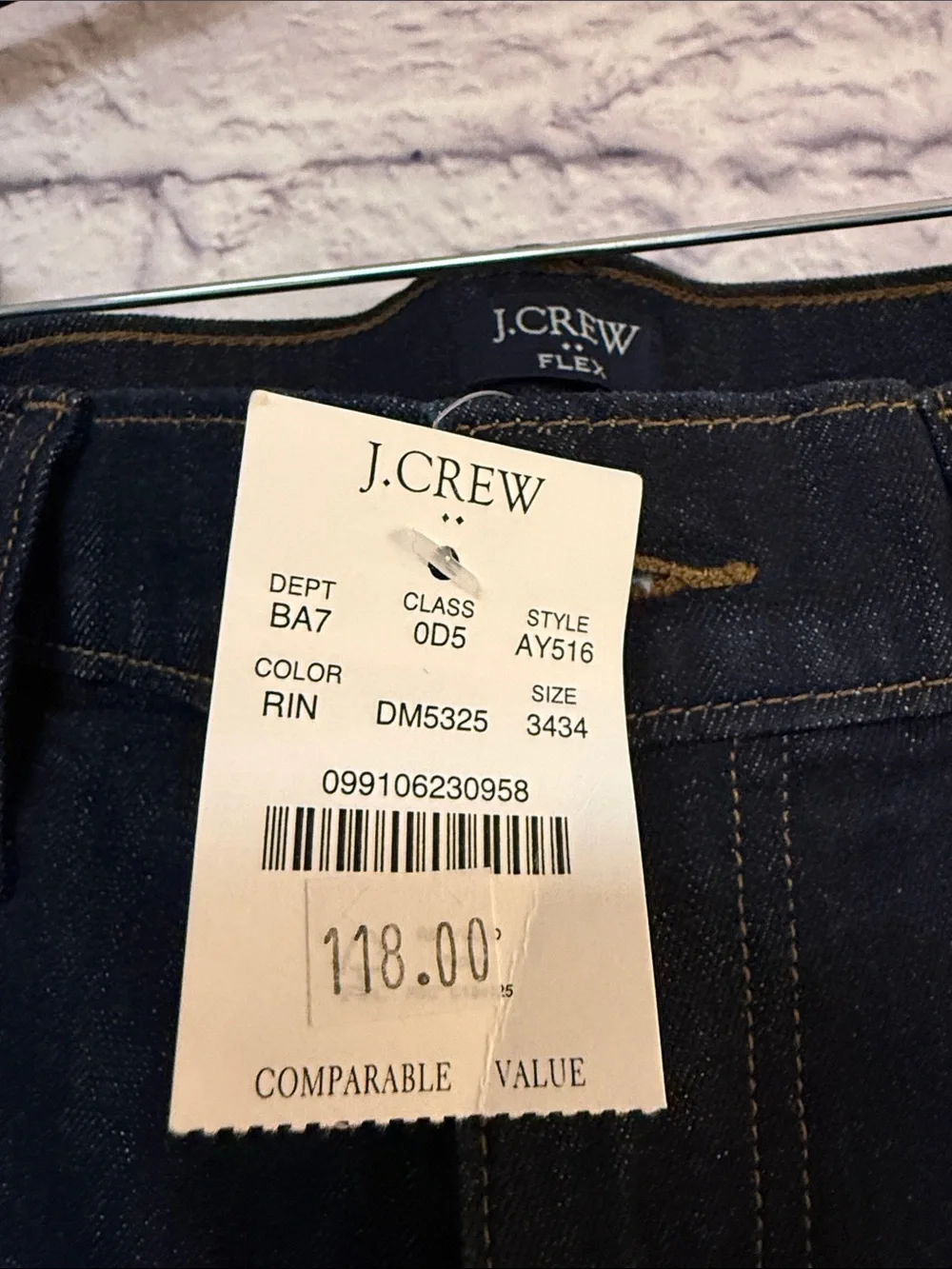J. Crew Slim Men's Jeans in Dark Black Denim