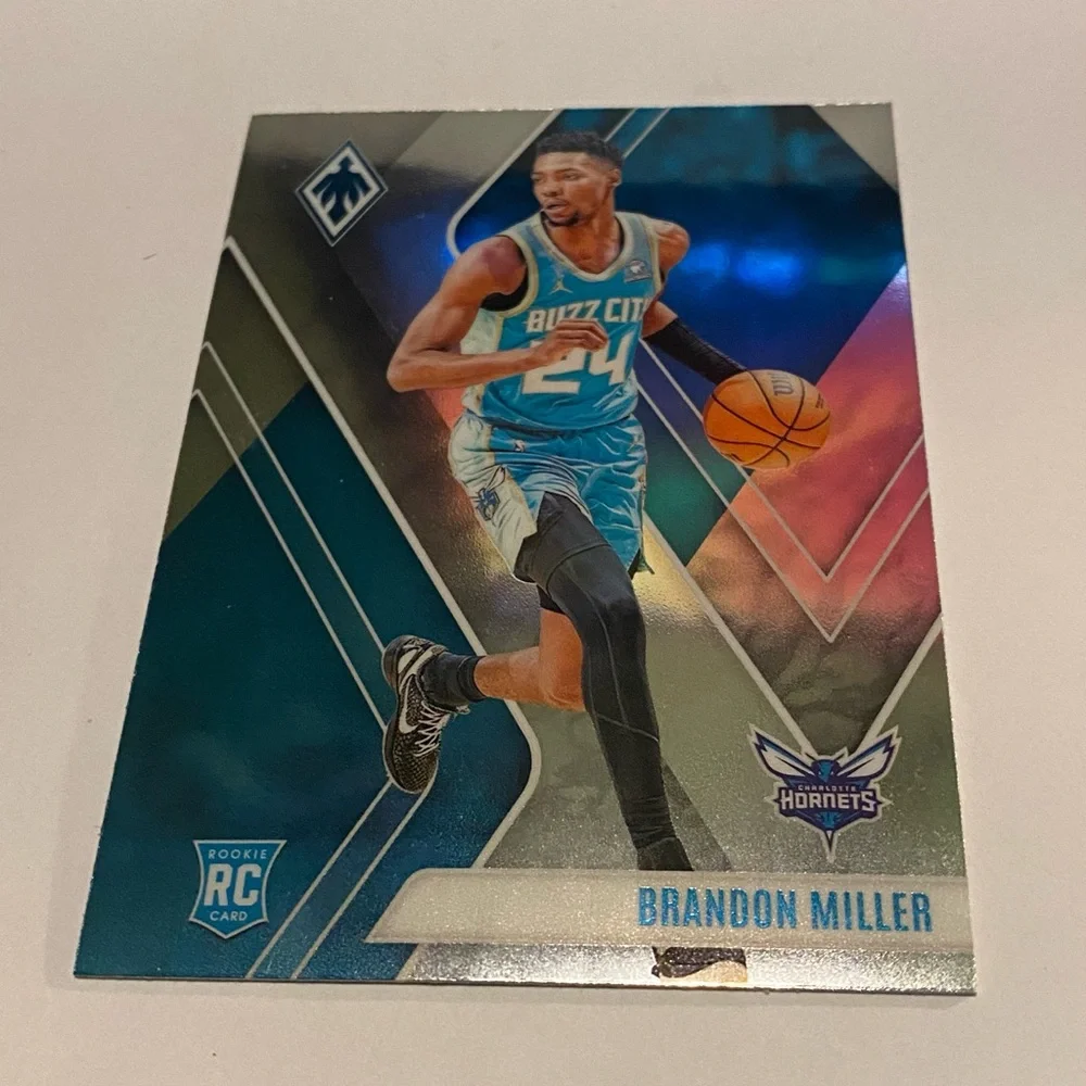 Brandon Miller RC Rookie 2023-24 Phoenix Panini Basketball Card # 273 Hornets