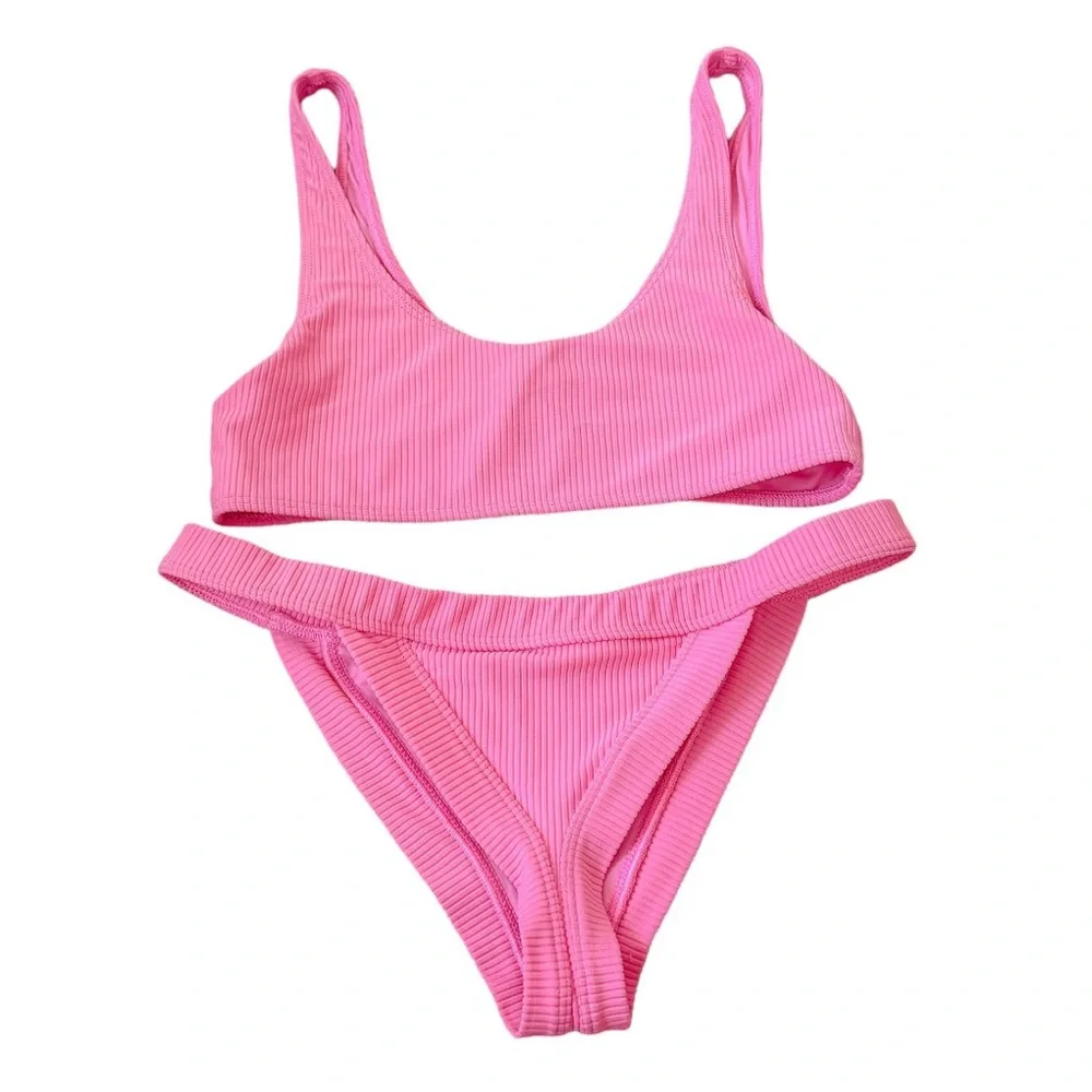 Frankie's Bikinis Ribbed Set Connor Top Georgia Bottoms