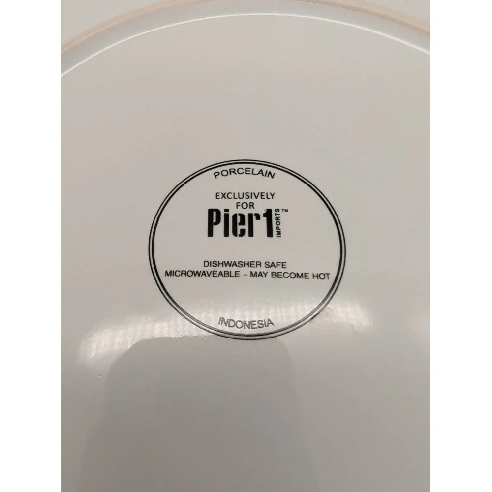 Pier 1 Snow Forest Dinner Plate Birch Winter