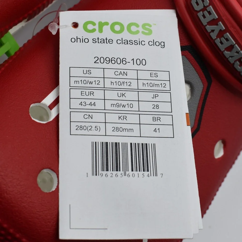 CROCS rep buckeyes