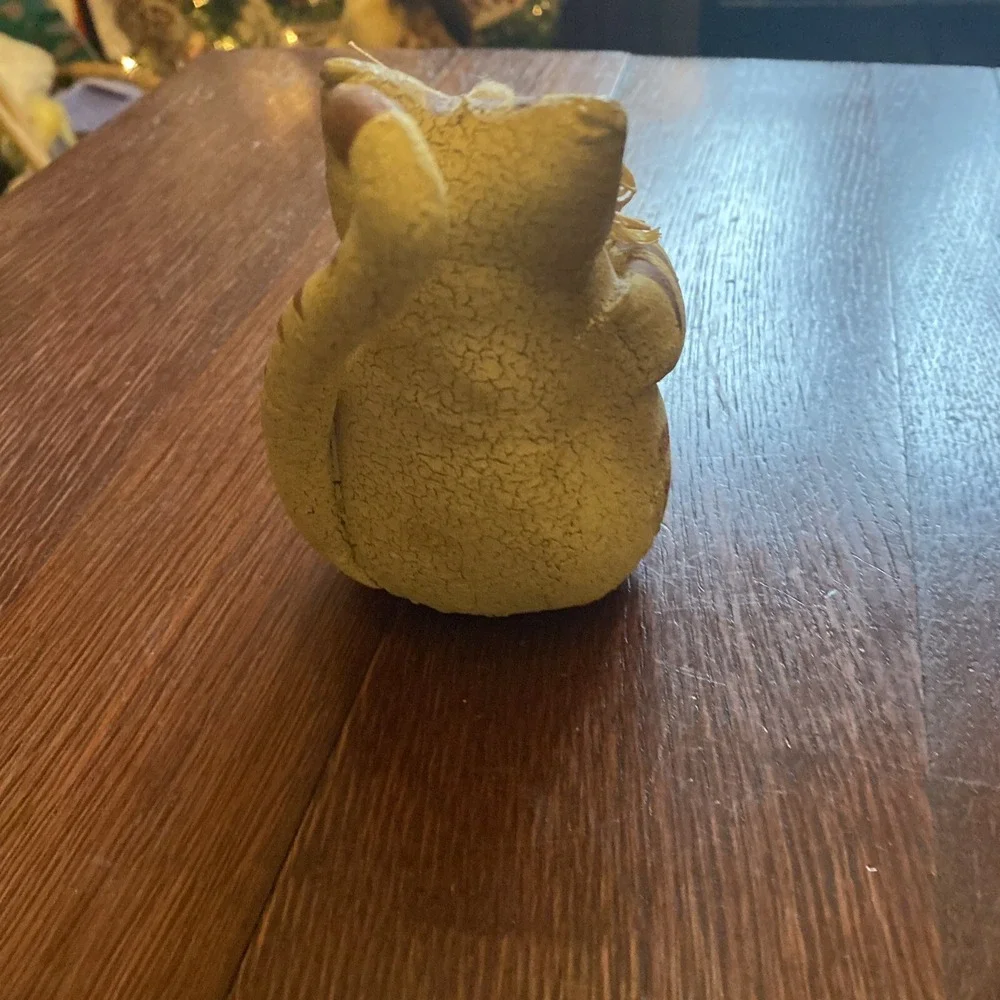 Vintage Painted Leather Cat