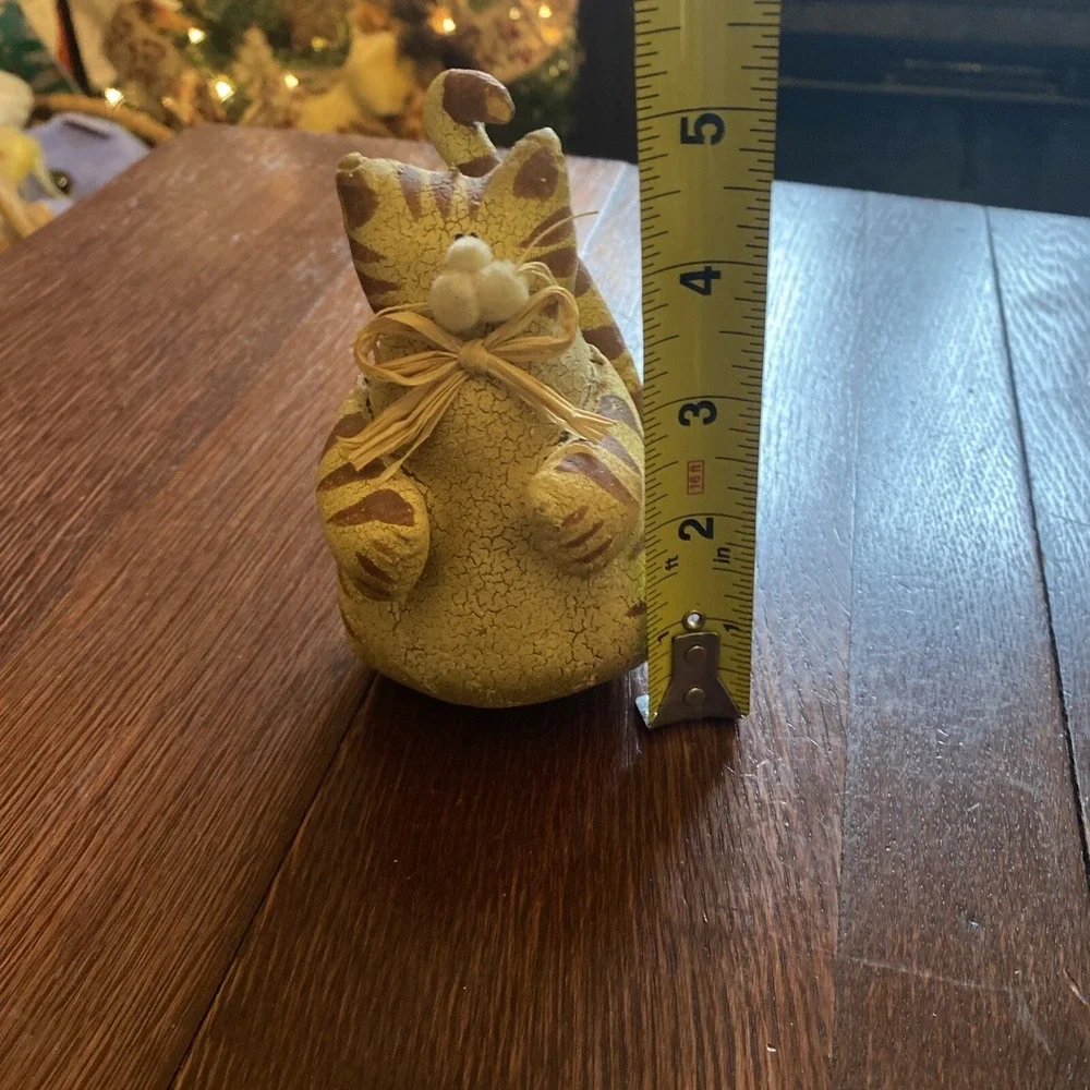 Vintage Painted Leather Cat