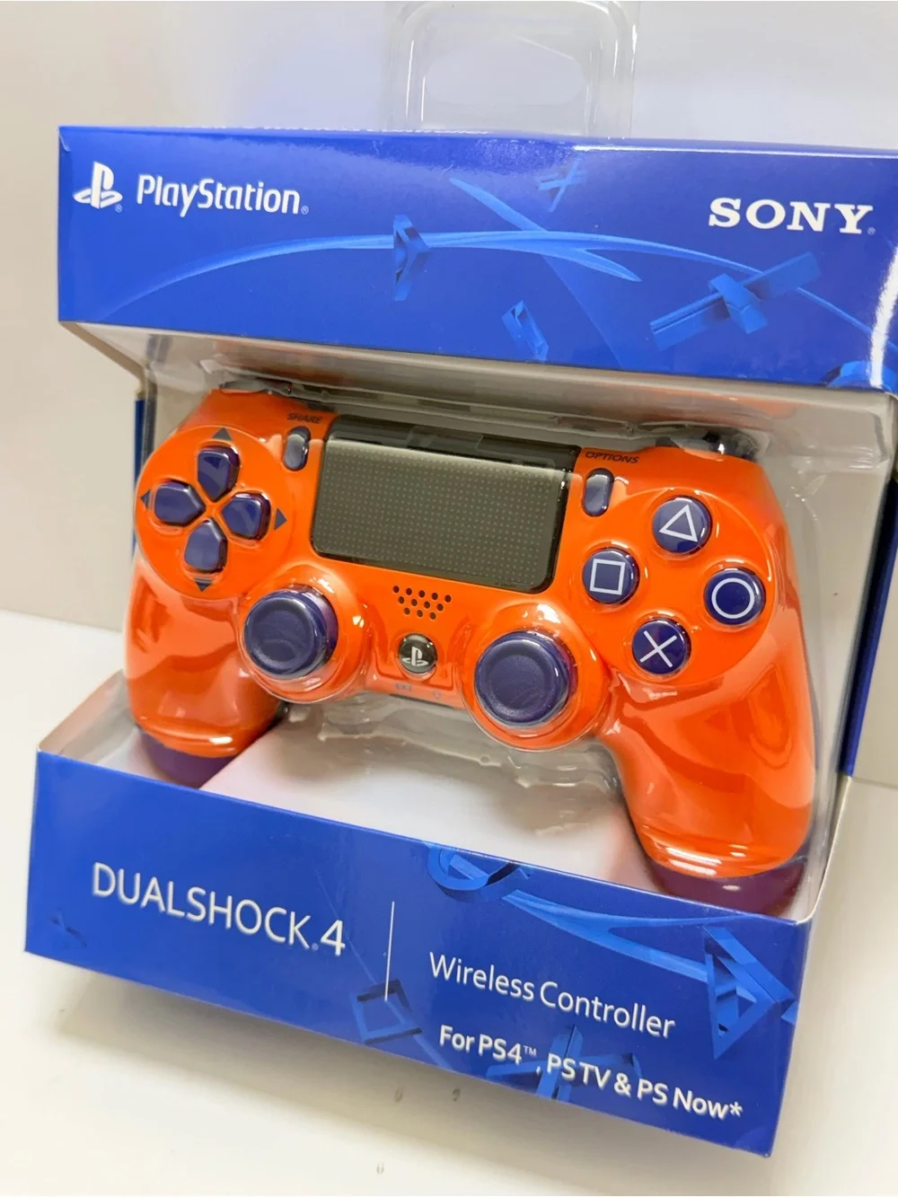 Sony DualShock 4 Wireless Controller - Orange with Purple Accents