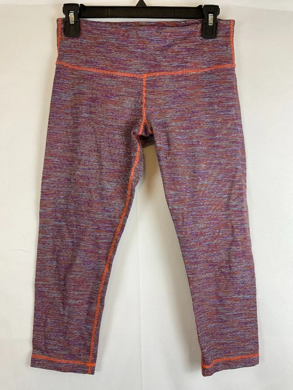 Lululemon Wunder Under Crop Leggings 6 Wee Are From Space Blue Purple Orange