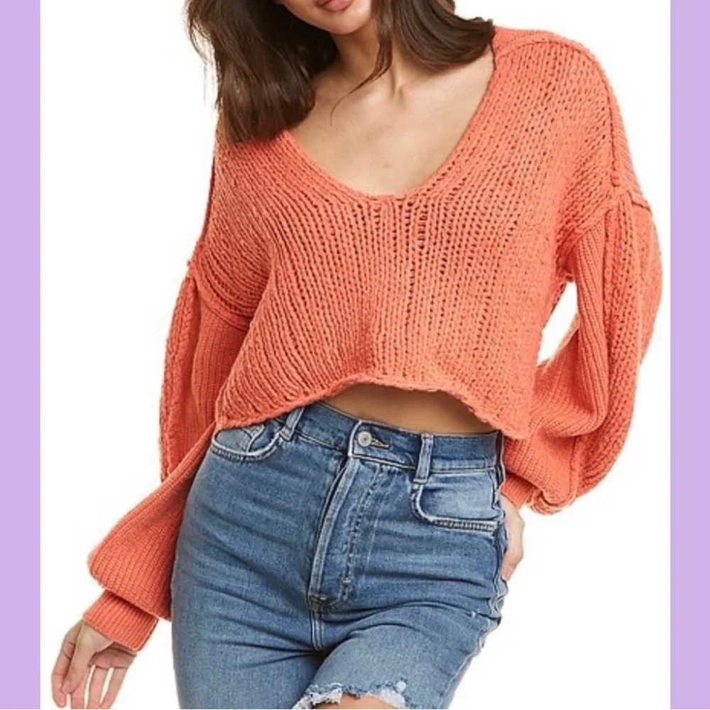 NWT Free People Sea Bright Pullover Sweater