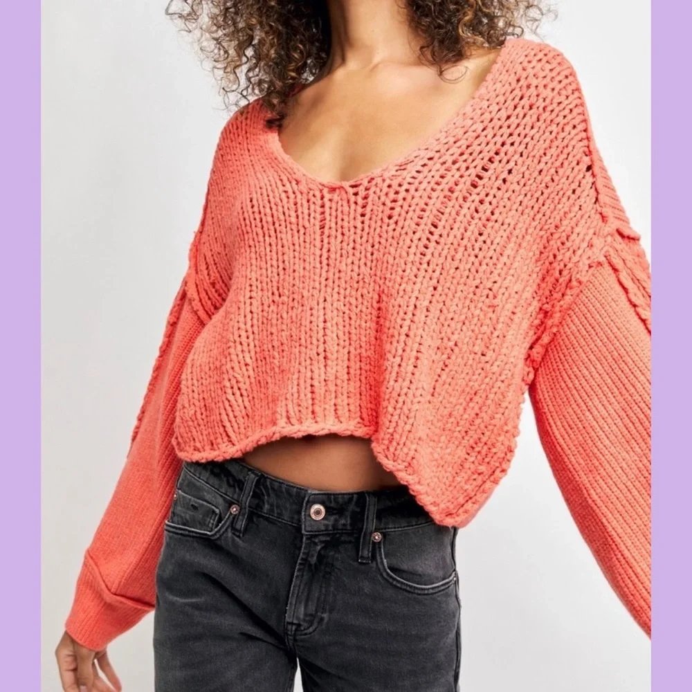 NWT Free People Sea Bright Pullover Sweater