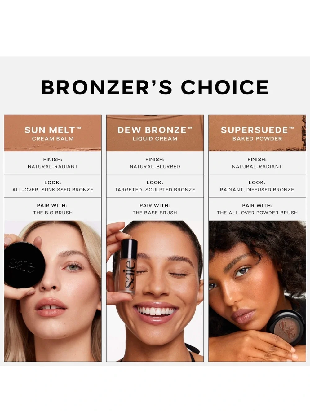 NEW SAIE Supersuede Bronzer Napoli