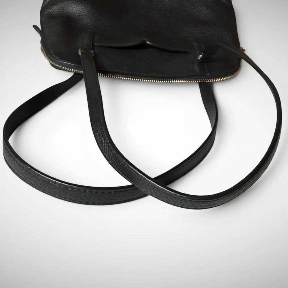 Kate Spade Satchel Black Pebbled Leather Women Medium Dome Bag Professional