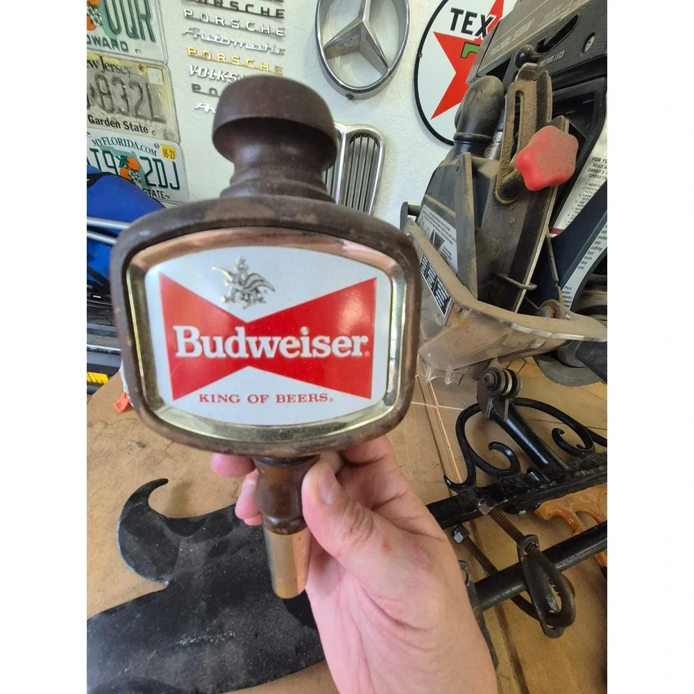 Vintage Budweiser Beer Tap Handle KING OF BEERS Bar Decor‎ Pub Sign