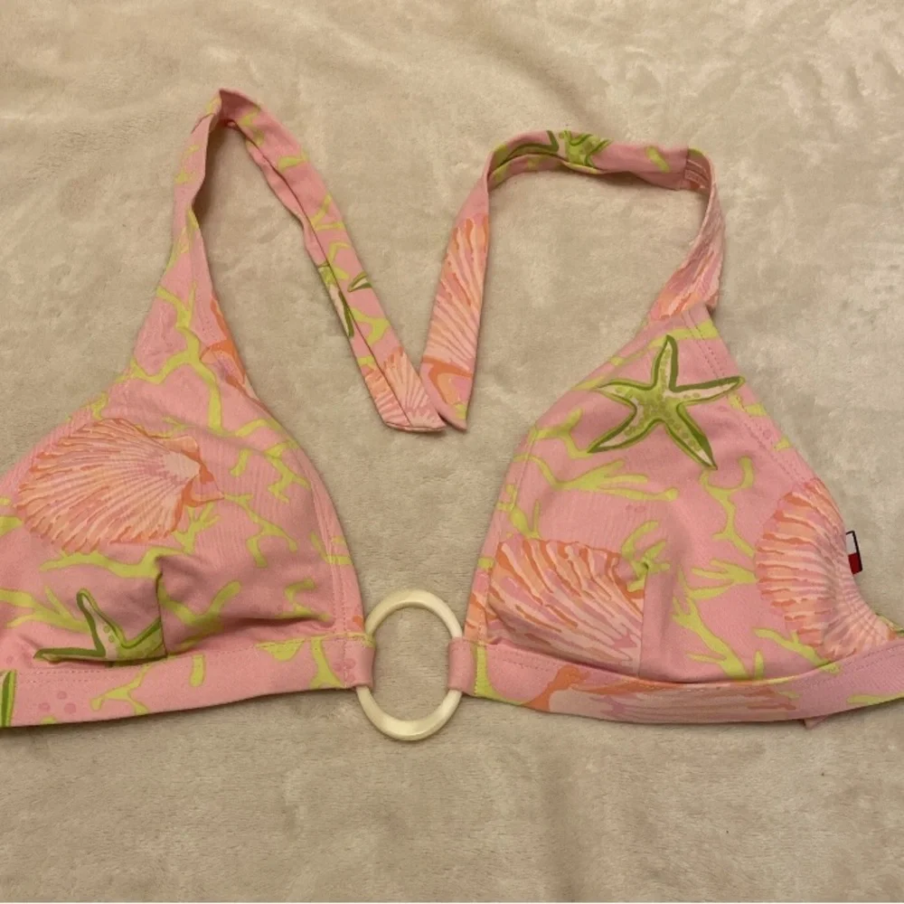 Tommy Hilfiger Pink Sea Life Shell Bikini Top