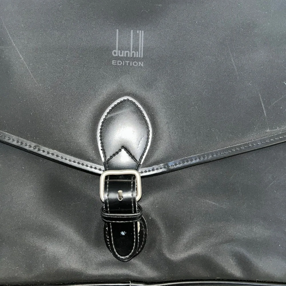 Dunhill black leather