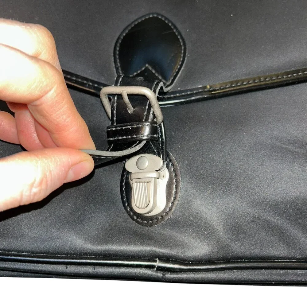 Dunhill black leather