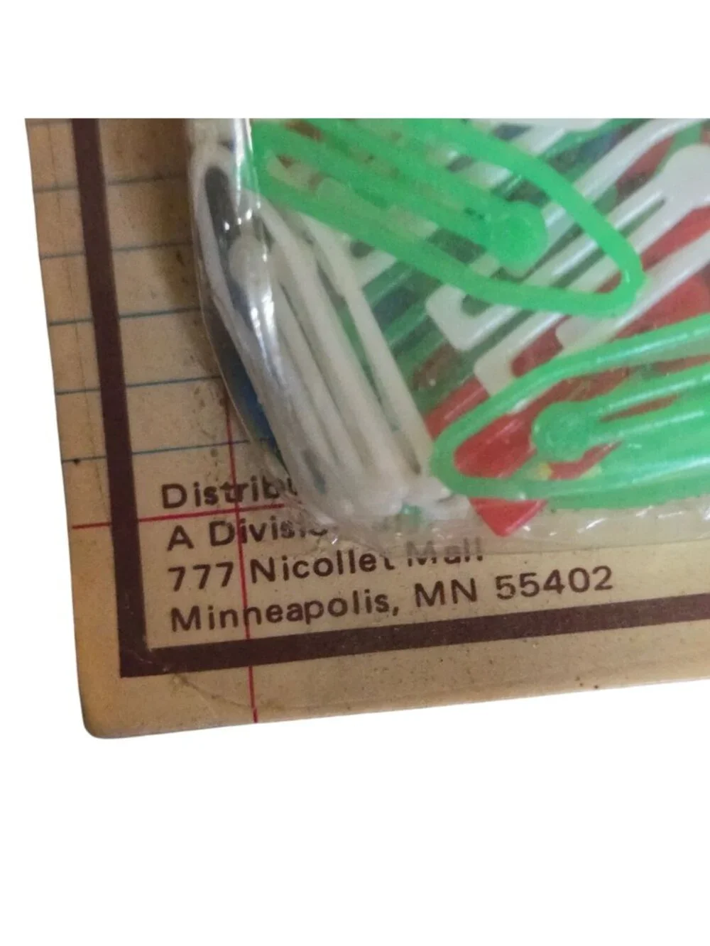 100 Assorted Plastic Clips Multi Color New Old Stock Vintage Target Office