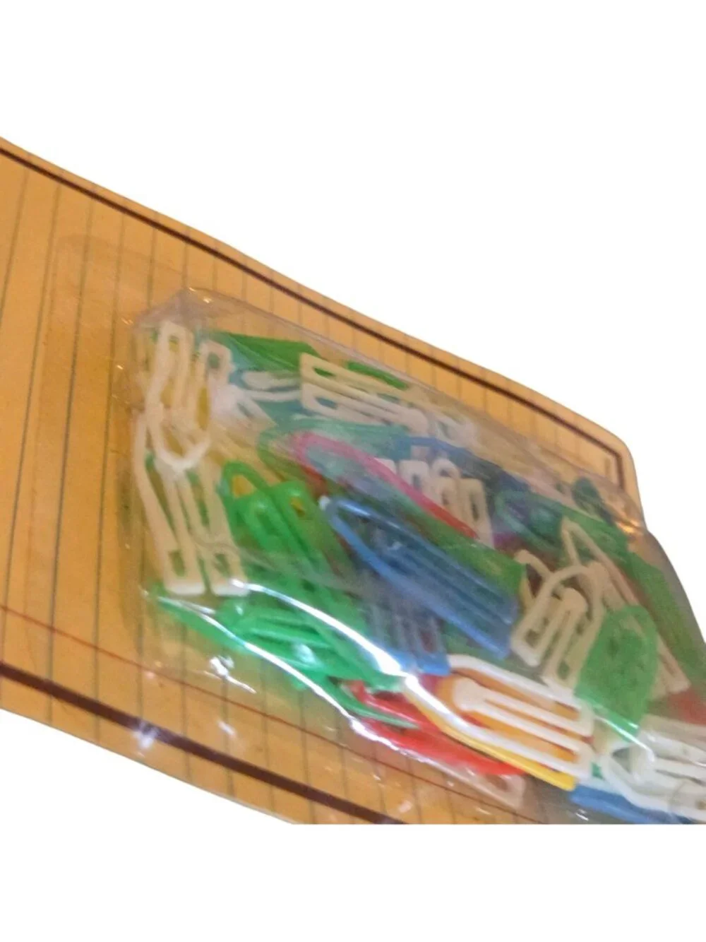 100 Assorted Plastic Clips Multi Color New Old Stock Vintage Target Office