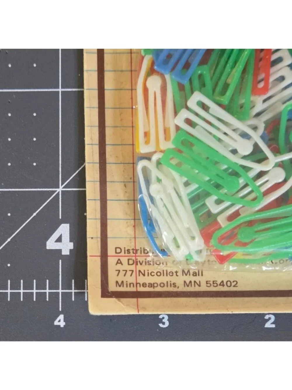 100 Assorted Plastic Clips Multi Color New Old Stock Vintage Target Office