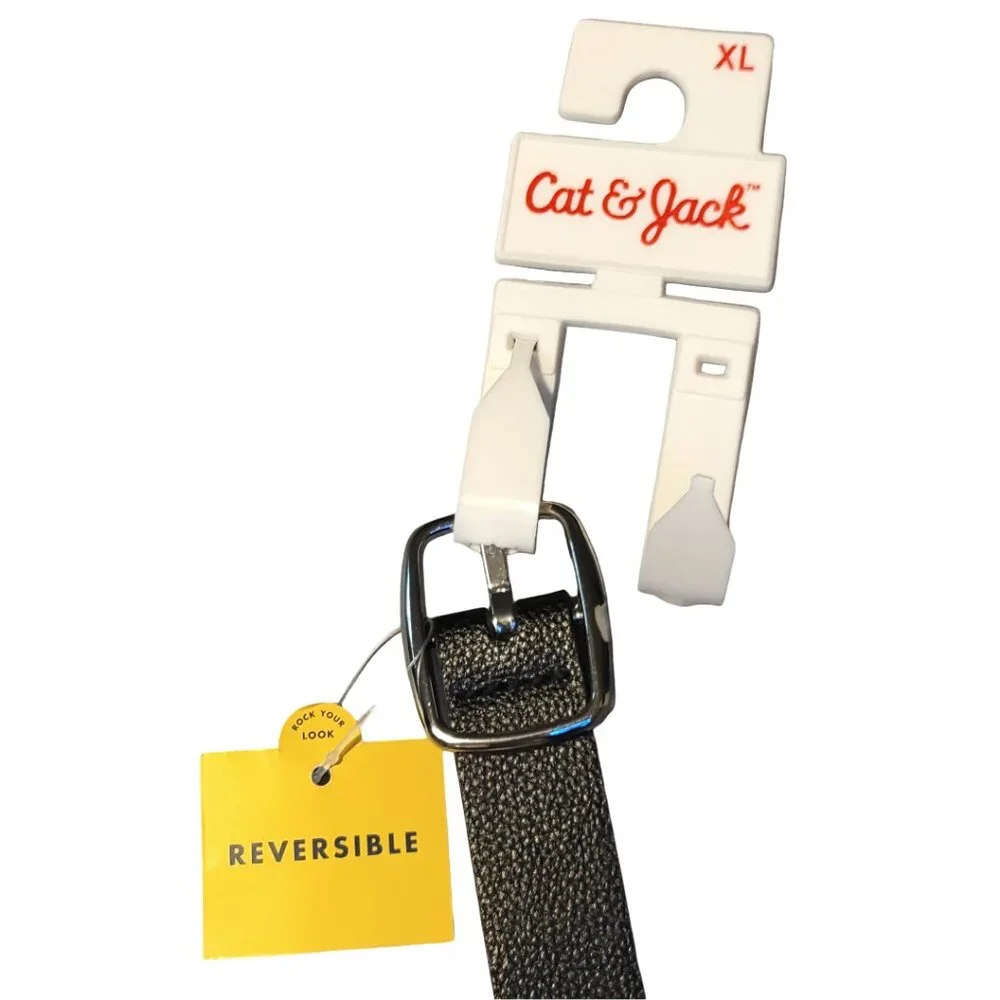 Cat & Jack Children's Reversible Belt Black Hot Pink Girl's XL New with Tags NWT